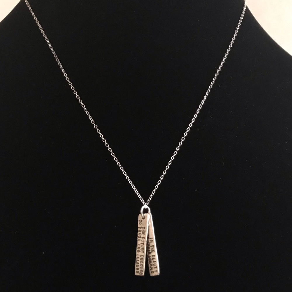 Chocolate and Steele Eleanor Roosevelt necklace